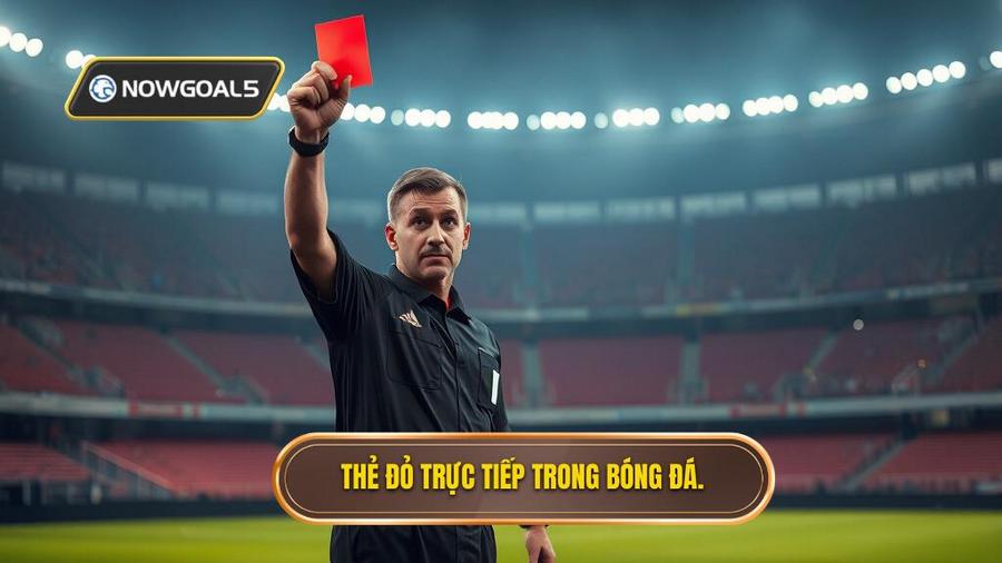 1. Thẻ đỏ trực tiếp trong bóng đá.