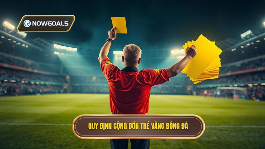 2. Quy định cộng dồn thẻ vàng bóng đá