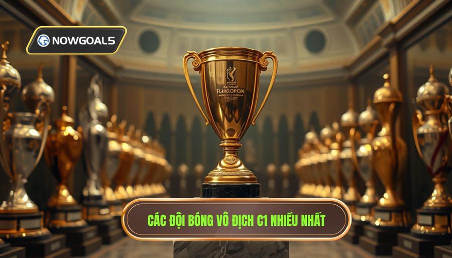 Bảng Thống Kê Các Đội Bóng Thành Công Nhất Lịch Sử Cúp C1